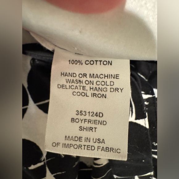 Finley poplin Polka Dot long sleeve tunic blouse Size XS  GUC - Picture 8 of 8